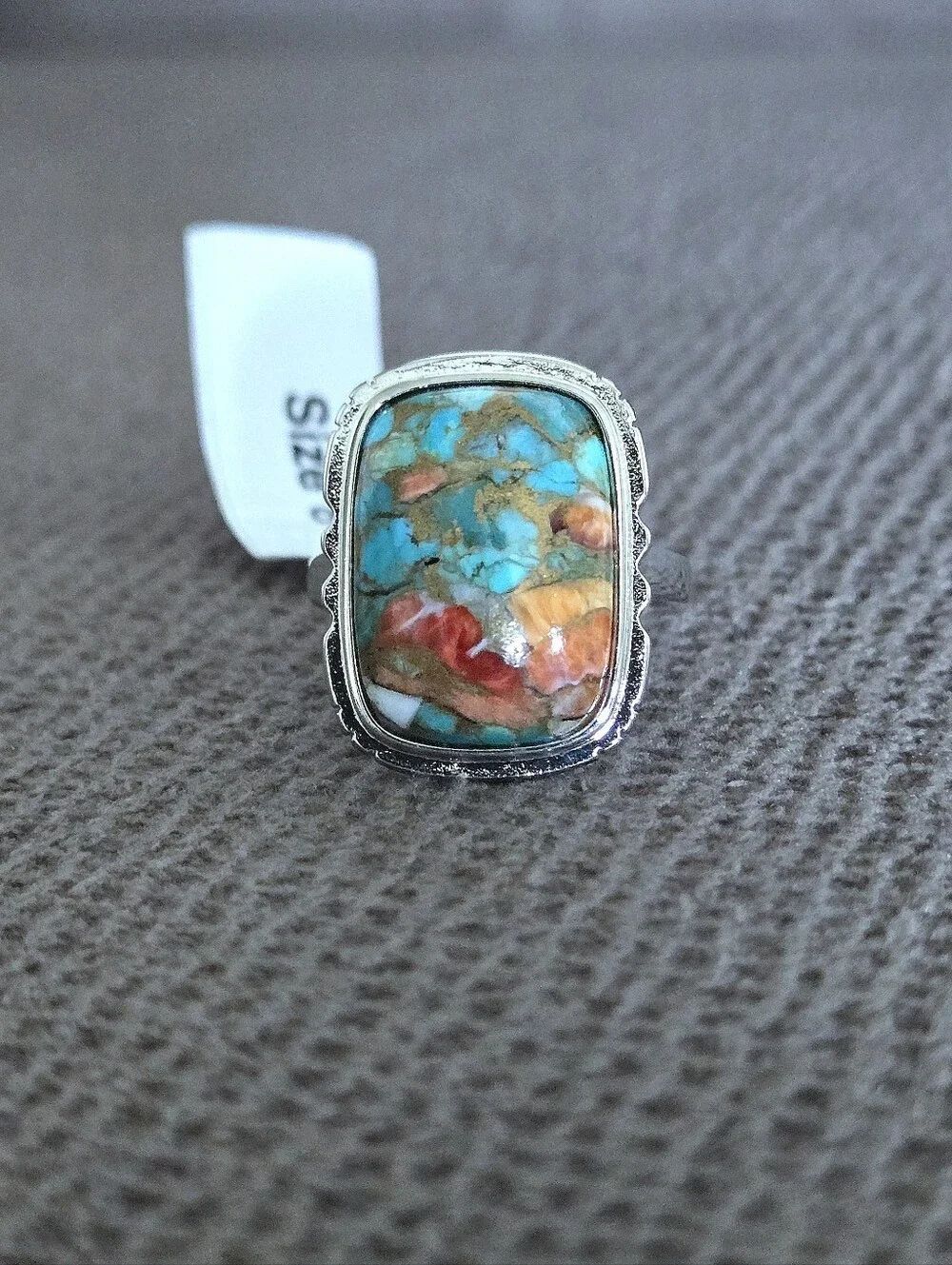 Gemolio Rectangular Oyster🦪 Turquoise🩵 Ring💍 - NWT - Picture 16 of 16